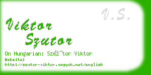 viktor szutor business card